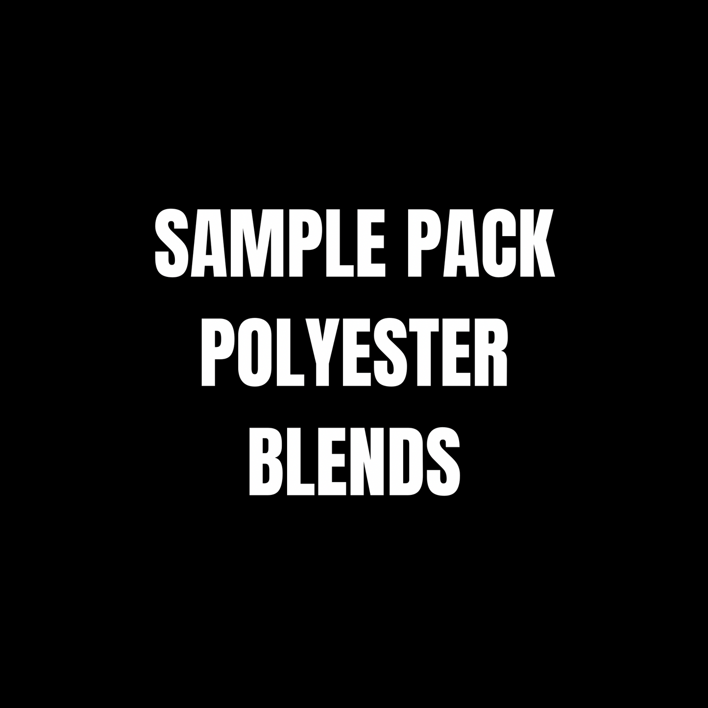 SAMPLE PACK-POLYESTER BLENDS