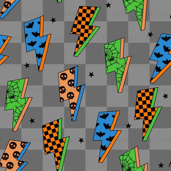 Boy Halloween Lightning Bolts