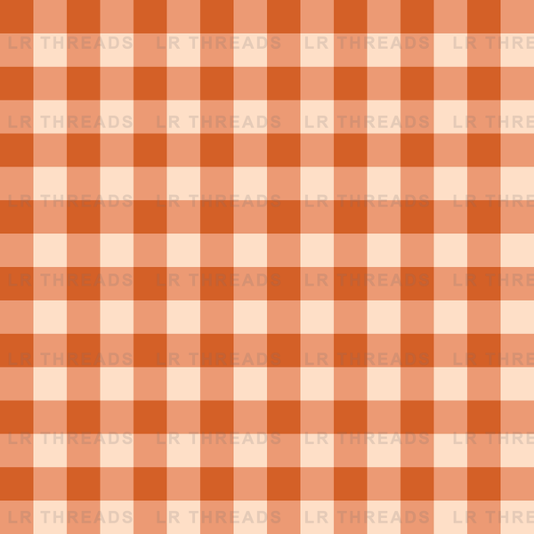 Burnt Orange Gingham Coord