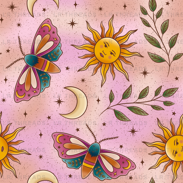 Celestial Pink Moth Peach