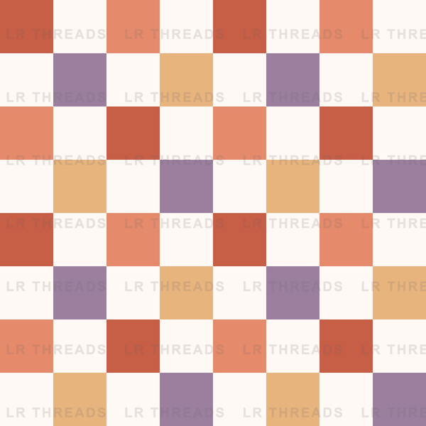 Muted Boho Checkers