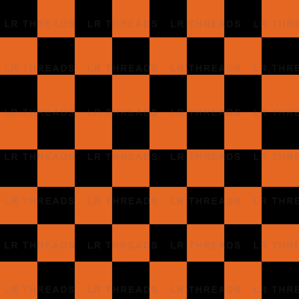 Orange Black Checker Coord