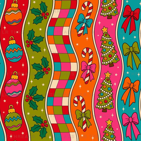 Retro Xmas Stripes