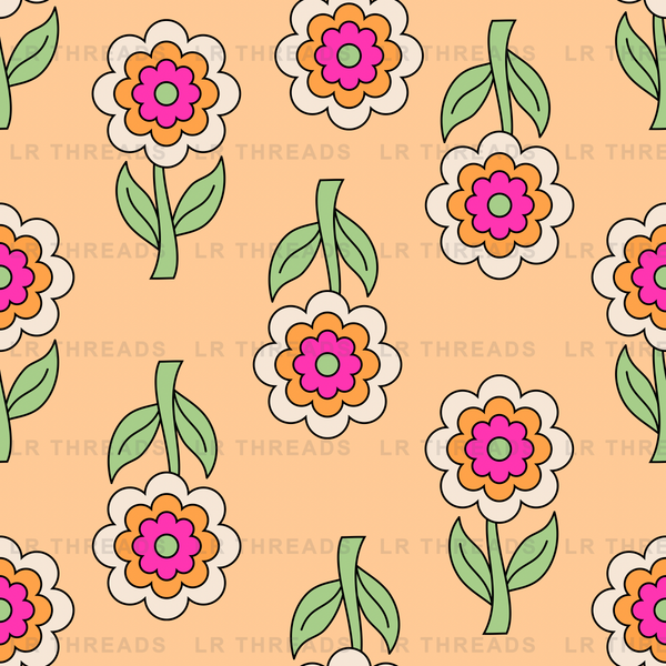 Retro Floral Daisy