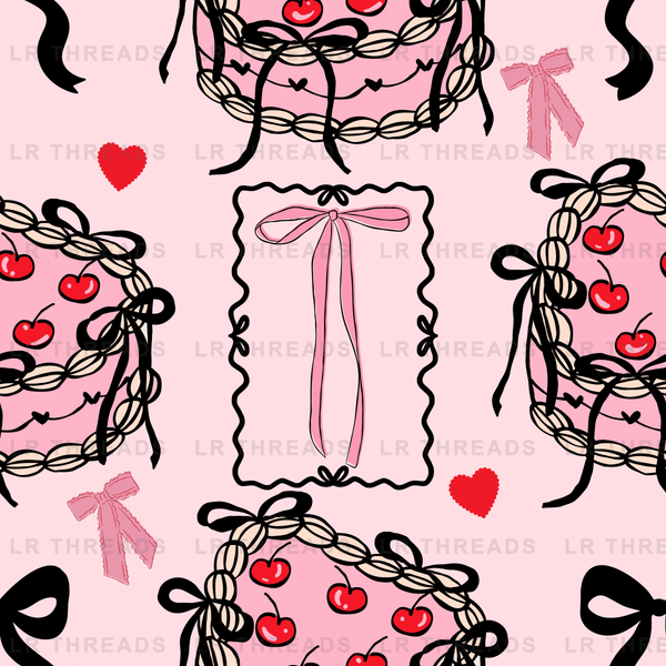 Cherry Garland Bows