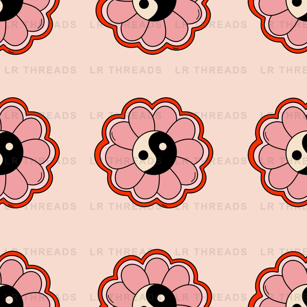 Retro Smiley Flowers 3