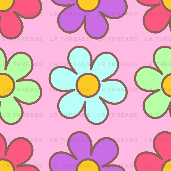 Colorful Daisy Floral 2
