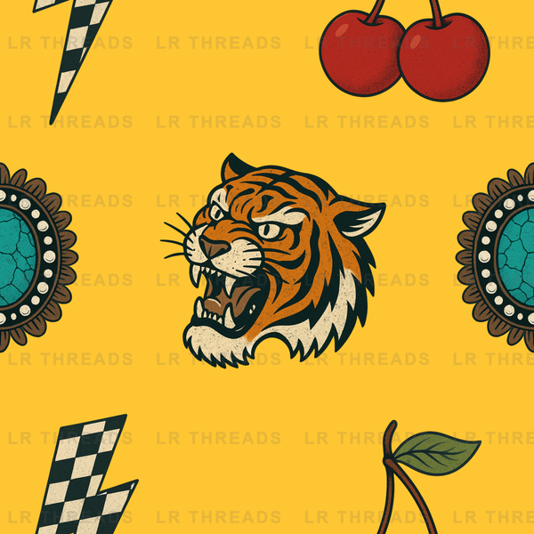 Tiger Retro Tattoo