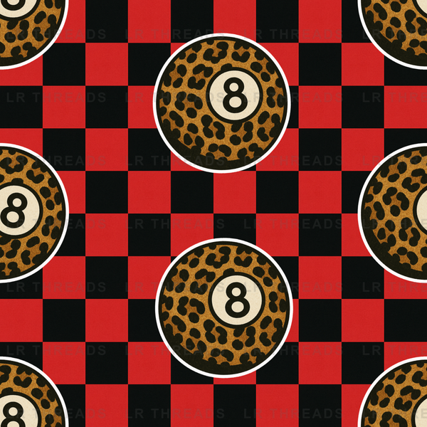 Leopard Eight Ball Checkers 2