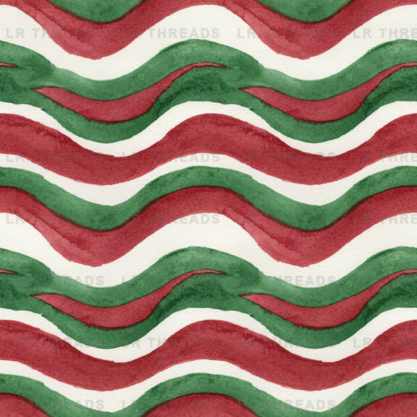 Retro Wavy Stripes