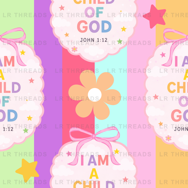 Child of God Scripture Floral