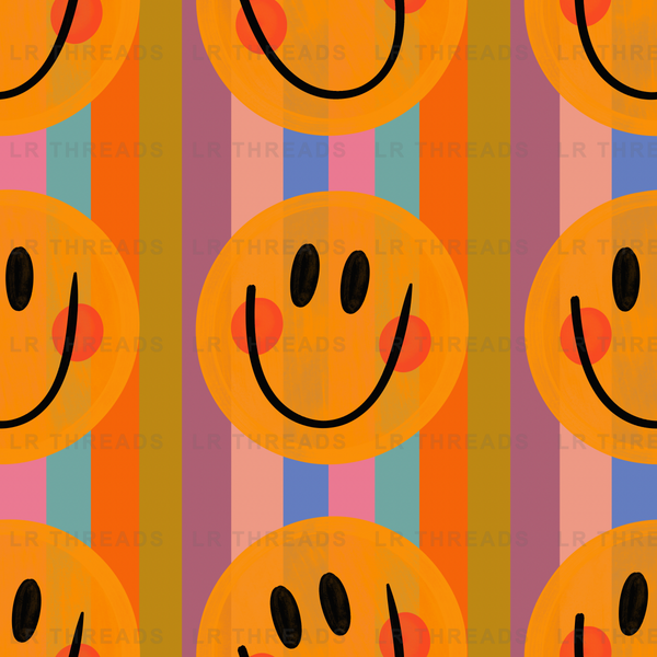 Retro Smiley Face Pattern
