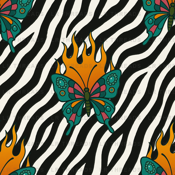 Flaming Butterfly Zebra