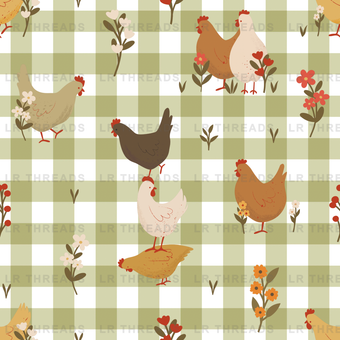 Gingham Fabric Prints