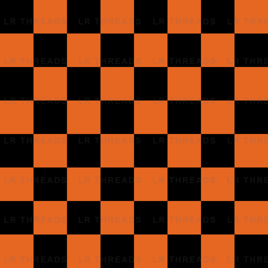 Orange Black Checker Coord