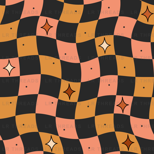 Wavy Halloween Checkers Coord 2