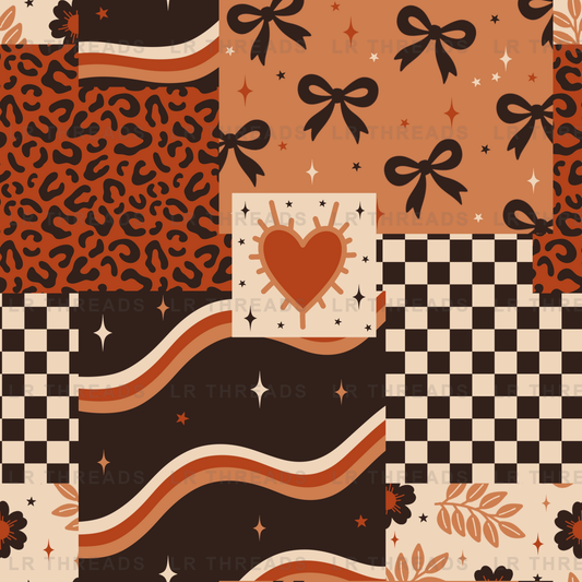 Autumn Patchwork Heart