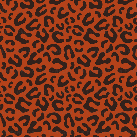 Burnt Orange Leopard Coord