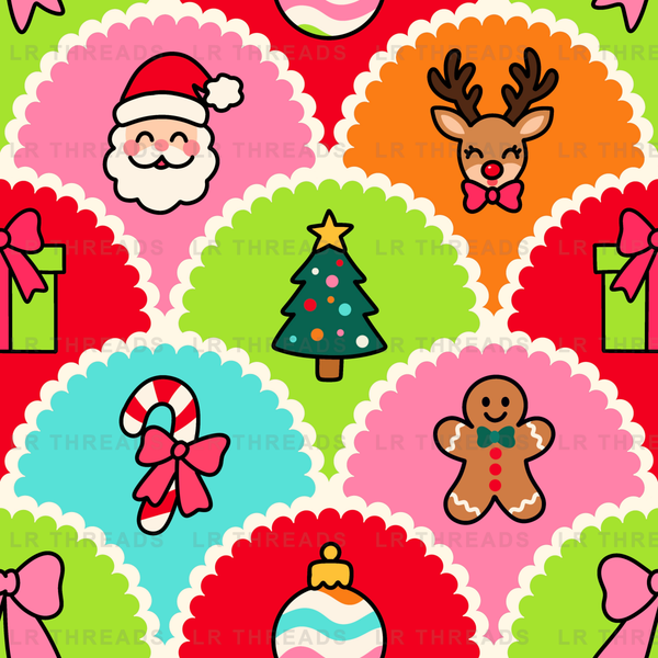 Neon Christmas Scallops