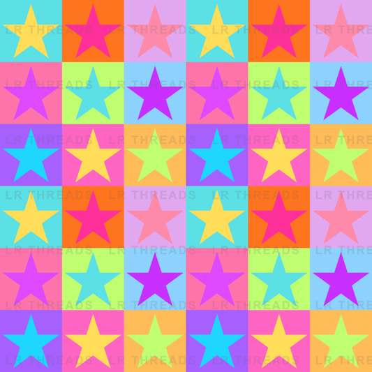 Colorful Pop Art Stars