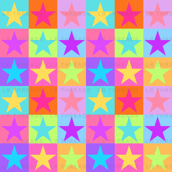 Colorful Pop Art Stars