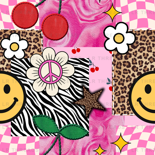 Retro Smiley Leopard Vibes