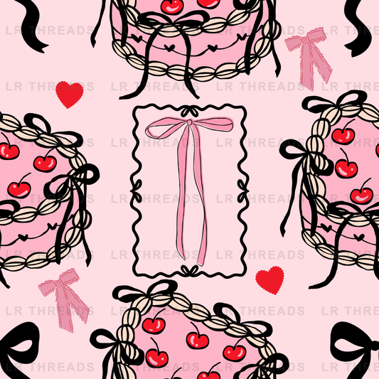 Cherry Garland Bows