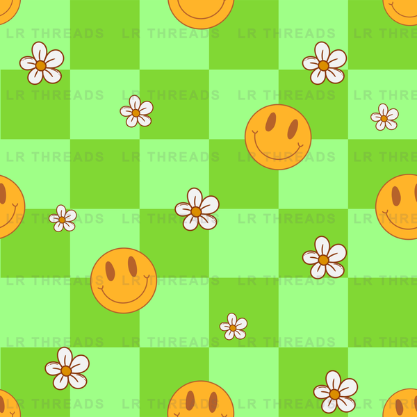 Smiley Daisy Checkers 2