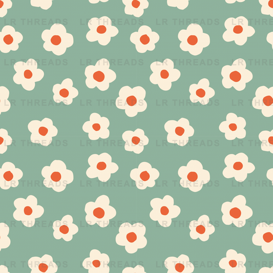 Retro Daisy Floral 2
