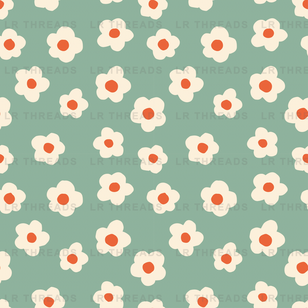 Retro Daisy Floral 2