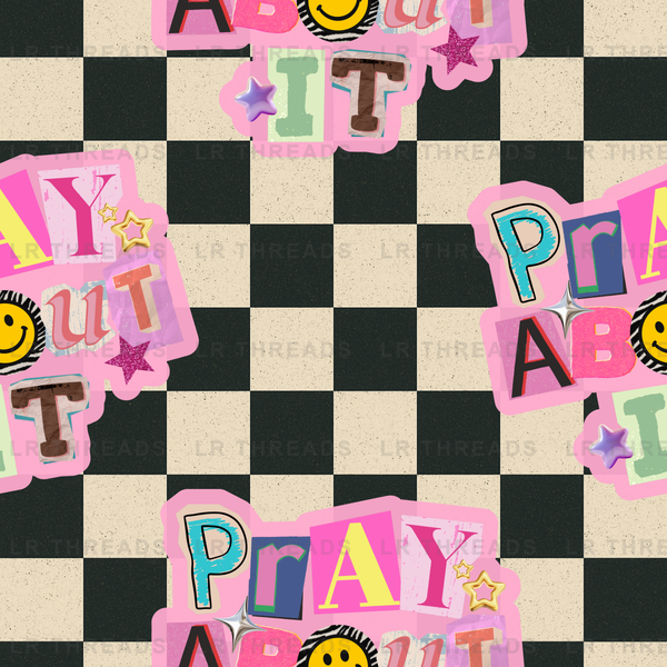 Retro Smiley Prayer Checkers