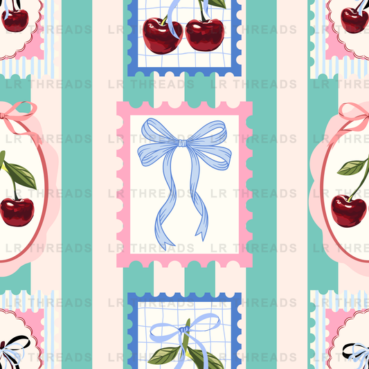 Cherries and Bows Vintage