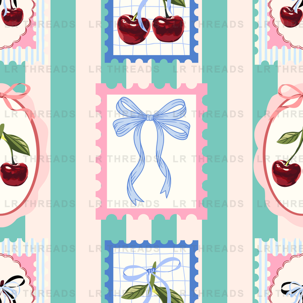 Cherries and Bows Vintage