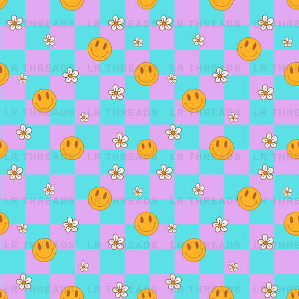 Smiley Daisy Checkers 3
