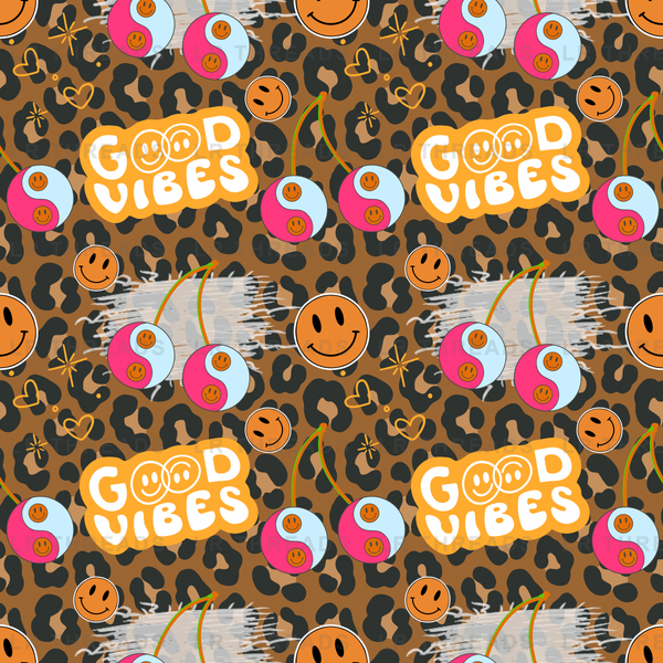 Good Vibes Leopard Smiley