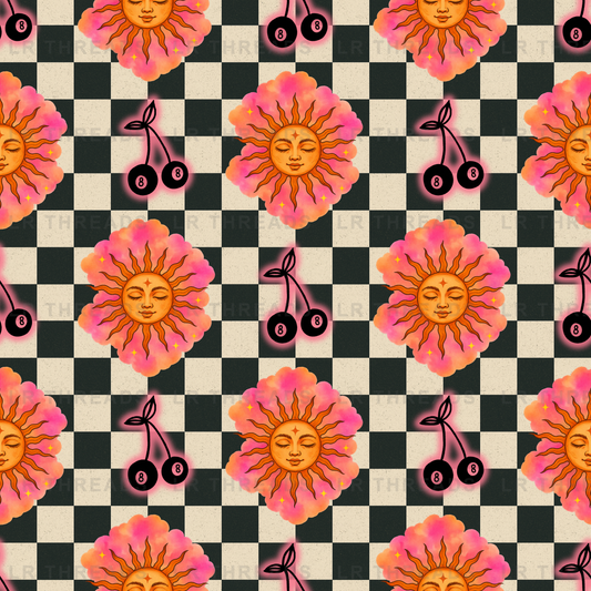 Sunny Cherries Checkerboard