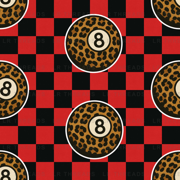 Leopard Eight Ball Checkers