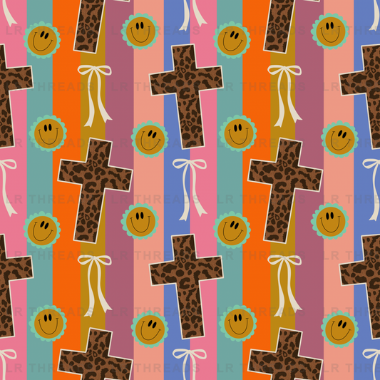 Leopard Cross Smiley