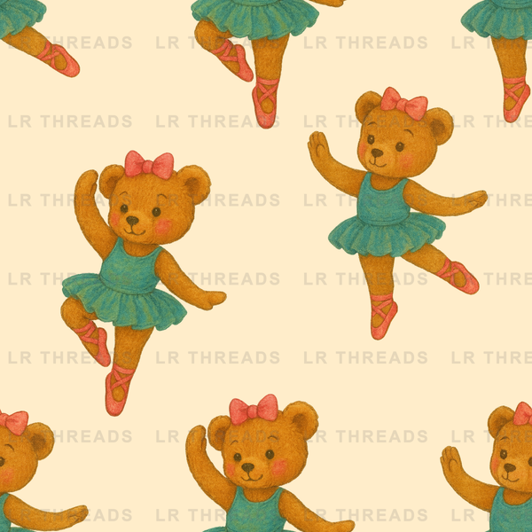 Ballet Bear Tutu Teal