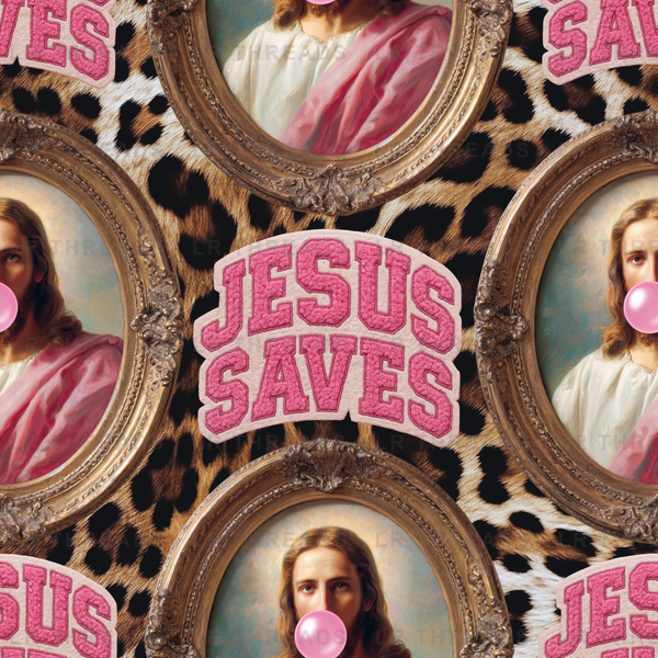 Jesus Saves Leopard Print 2