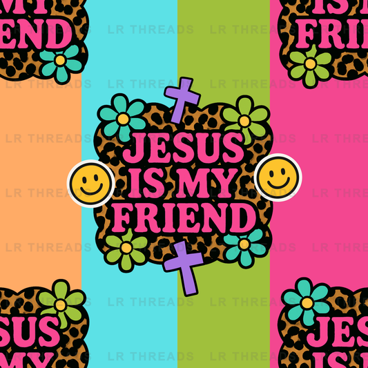 Jesus Is My Friend Leopard