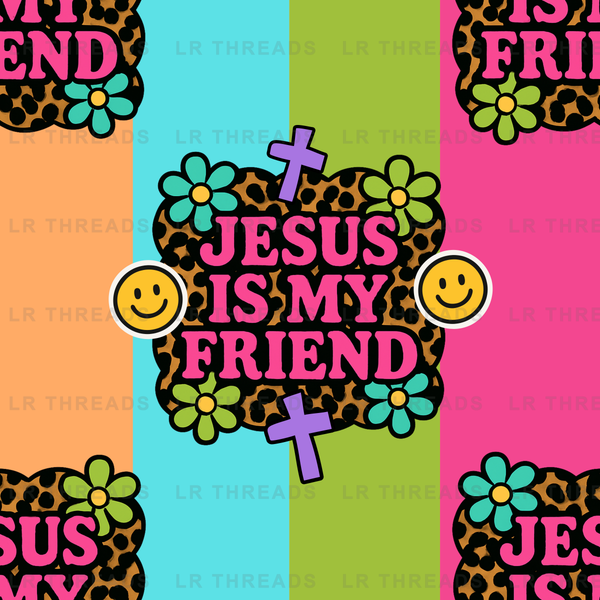 Jesus Is My Friend Leopard