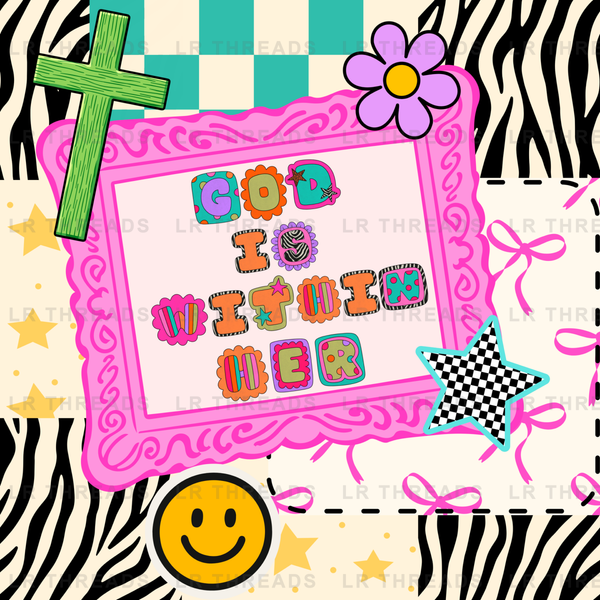 God Is Good Retro Zebra