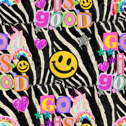 Retro Good Vibes Zebra