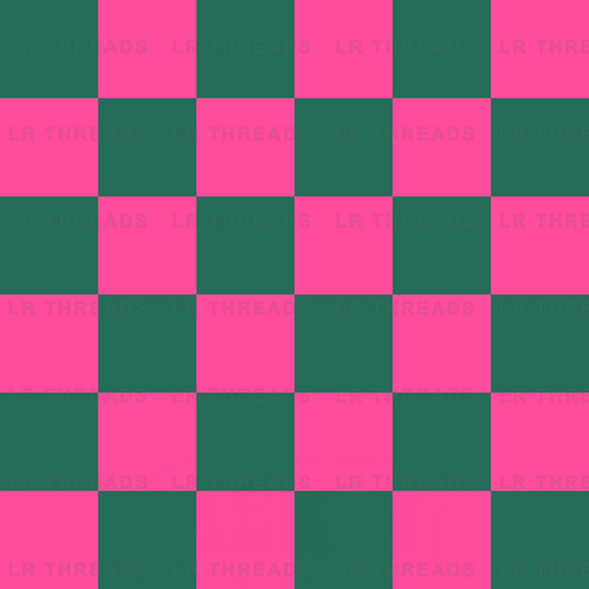 Classic Checkerboard Pink Green