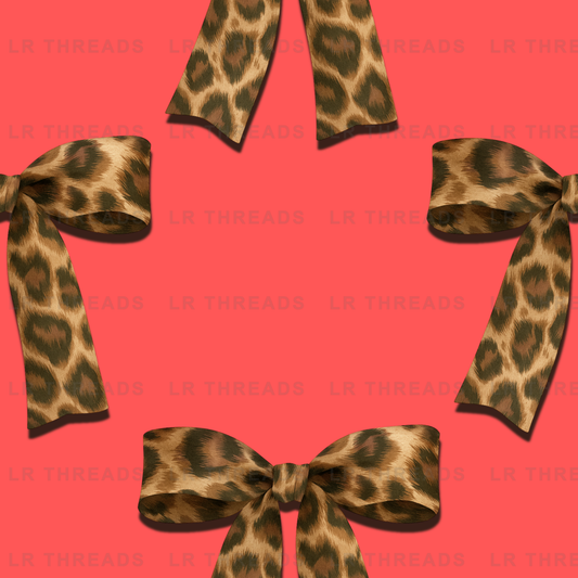 Leopard Print Bows