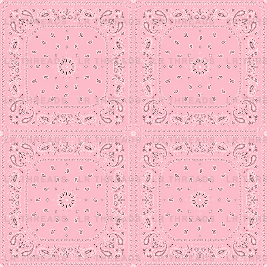 Pink Bandana Paisley