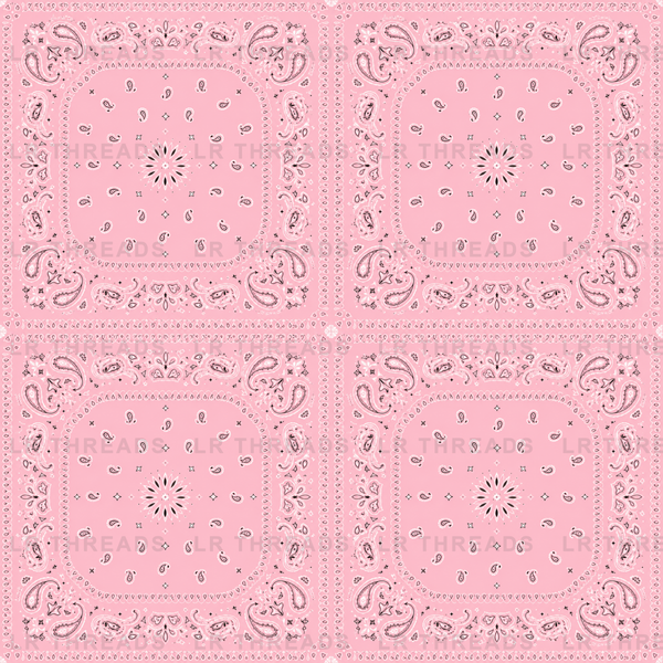Pink Bandana Paisley