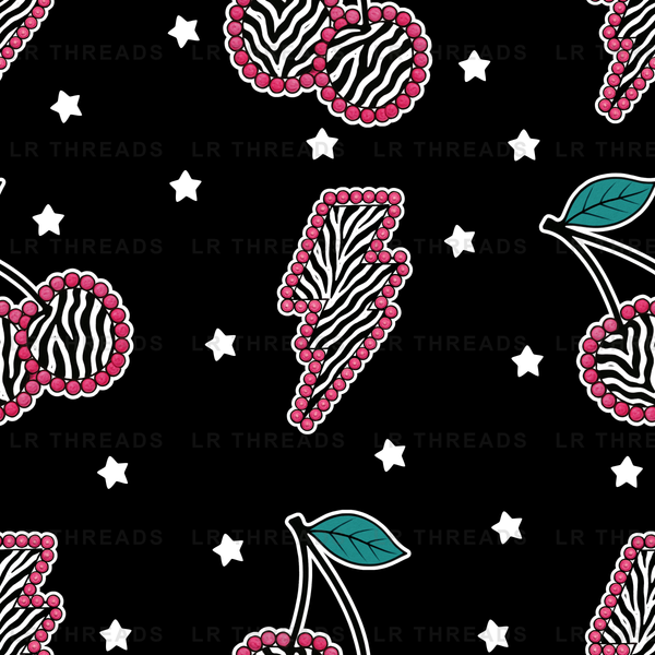 Zebra Berries Stars