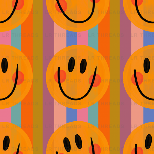Retro Smiley Face Pattern